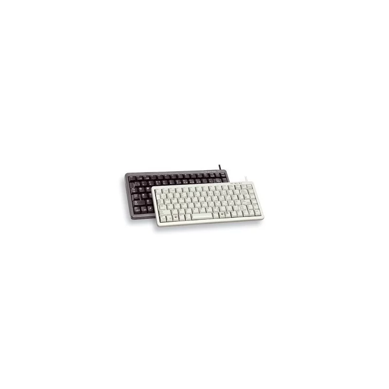 Cherry Compact keyboard, Combo USB + PS2, DE, Avec fil, USB + PS2, QWERTY, Noir