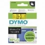 Dymo D1 étiquettes autocollantes authentiques | rouleau de 24 mm x 7 m | impression en noir sur fond jaune | autocollantes | pour étiqueteuses LabelManager, Noir sur jaune, D1, Polyester, Belgique, -18 - 90 C, DYMO
