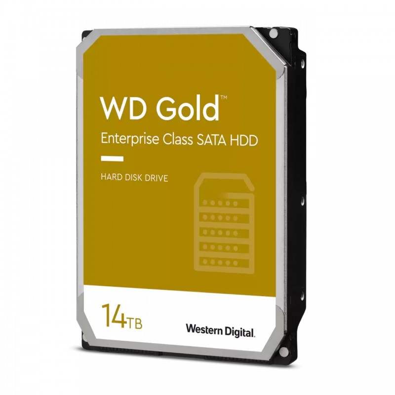 WD Gold Disque dur SATA WD pour entreprises, 14 To, 7200 trmin, 512 Mo, 3.5", Série ATA III