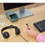 Trust HS-201, Avec fil, BureauCentre d'appels, 147 g, Casque, Noir