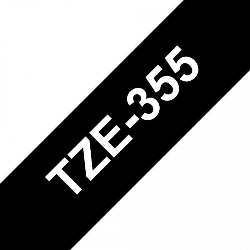 Brother TZE-355, Blanc sur noir, TZe, Transfert thermique, Philippines, 5 année, Brother