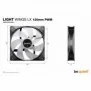 Be Quiet! Light Wings LX 120 mm PWM | Ventilateur PC ARGB, Ventilateur, 12 cm, 1600 trmin, 87,5 m³h, Noir