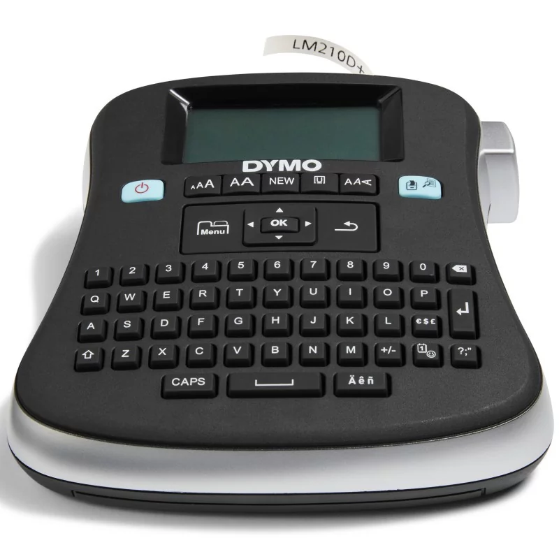 Dymo LabelManager ™ 210D+ QWERTY, QWERTY, D1, Transfert thermique, 180 x 180 DPI, 12 mmsec, Noir, Argent