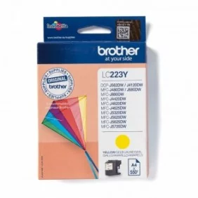Brother LC223Y - Cartouche d'encre originale – Jaune, Jaune, Encre à pigments, 1 pièce, 550 pages, Paquet unique