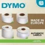 Dymo LW grandes étiquettes autocollantes authentiques pour expéditions et badges nominatifs | 54 mm x 101 mm | rouleau de 220 étiquettes faciles à décoller | pour les étiqueteuses LabelWriter, Blanc, Imprimante d'étiquette adhésive, Papier