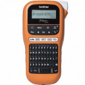 Brother PT-E110 étiqueteuse professionnelle, QWERTY, HGeTZe, Transfert thermique, 180 x 180 DPI, 20 mmsec, AAA
