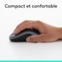 Logitech M185, Ambidextre, Optique, RF sans fil, 1000 DPI, Rouge