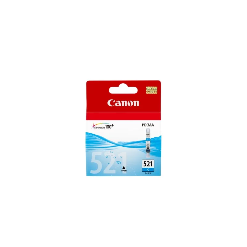 Canon Cartouche d'encre cyan CLI-521C, Cyan, 1 pièce