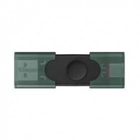 Kingston DataTraveler 128 Go USB-A + USB-C 3.2 Gen 1 DuoG2, 128 Go, USB Type-A USB Type-C, 3.2 Gen 1 3.1 Gen 1, Casquette, 10 g, Noir, Vert
