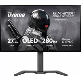 Iiyama G-MASTER GOB2701QSC-B1, 68,6 cm 27", 2560 x 1440 pixels, 2K Ultra HD, OLED, 0,03 ms, Noir