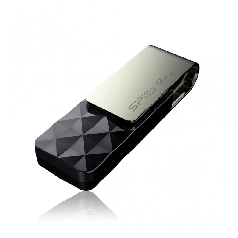 Silicon Power Blaze B30, 64 Go, USB Type-A, 3.2 Gen 1 3.1 Gen 1, Sans capuchon, 14,8 g, Noir