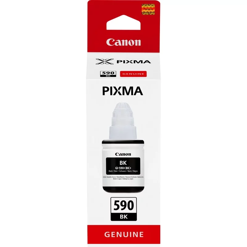 Canon Bouteille d'encre noire GI-590, Canon, Noir, 135 ml, Japon, 1 pièce