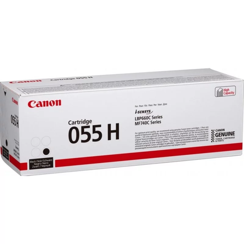 Canon 055H, 7600 pages, Noir, 1 pièce