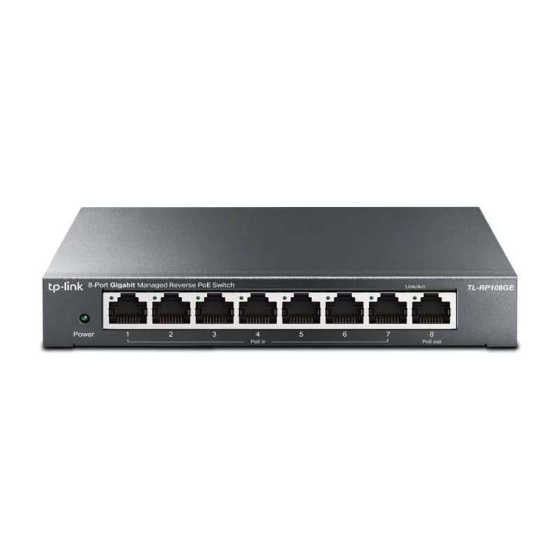 TP-LINK Switch PoE inversé administrable Gigabit à 8 ports