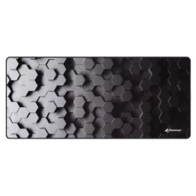 Sharkoon SKILLER SGP30, Noir, Gris, Motif, Caoutchouc, Textile, Base antidérapante, Tapis de souris de jeu