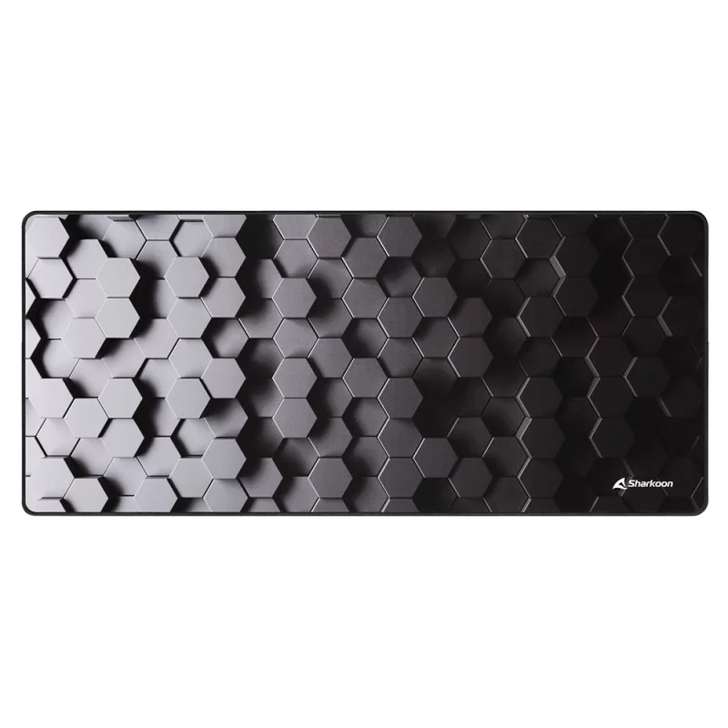 Sharkoon SKILLER SGP30, Noir, Gris, Motif, Caoutchouc, Textile, Base antidérapante, Tapis de souris de jeu