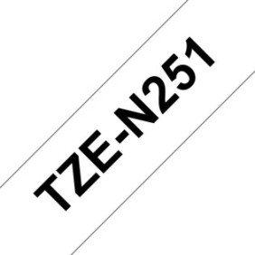 Brother TZE-N251, TZ, Noir, Chine, 5 année, 2,4 cm, 8 m