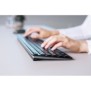 Cherry KW 9100 SLIM, Sans fil, RF sans fil + Bluetooth, AZERTY, Noir