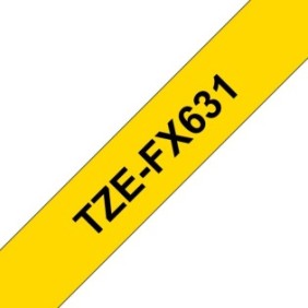 Brother TZE-FX631, TZ, Jaune, Transfert thermique, Papier, Chine, 5 année