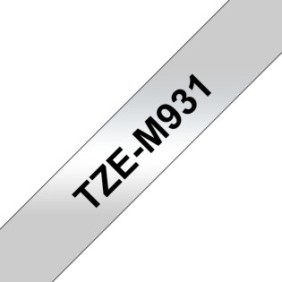 Brother TZE-M931, Noir sur argent, TZe, Chine, 5 année, Brother, 1,2 cm