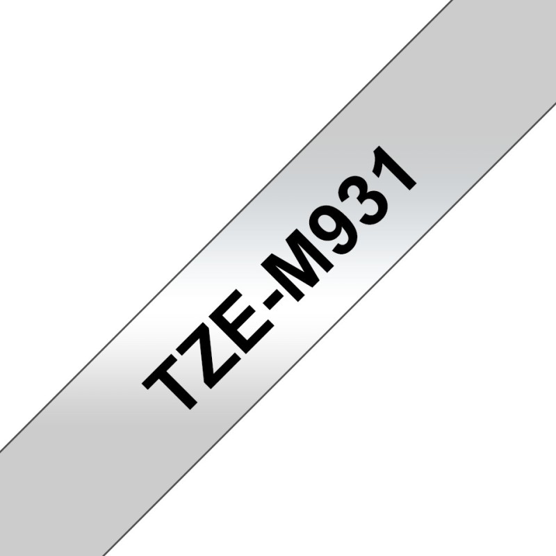 Brother TZE-M931, Noir sur argent, TZe, Chine, 5 année, Brother, 1,2 cm