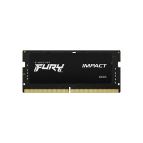 Kingston FURY 16GB 6400MTs DDR5 CL38 SODIMM Impact XMP, 16 Go, 1 x 16 Go, DDR5, 262-pin SO-DIMM, Noir