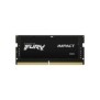 Kingston FURY 16GB 6400MTs DDR5 CL38 SODIMM Impact XMP, 16 Go, 1 x 16 Go, DDR5, 262-pin SO-DIMM, Noir
