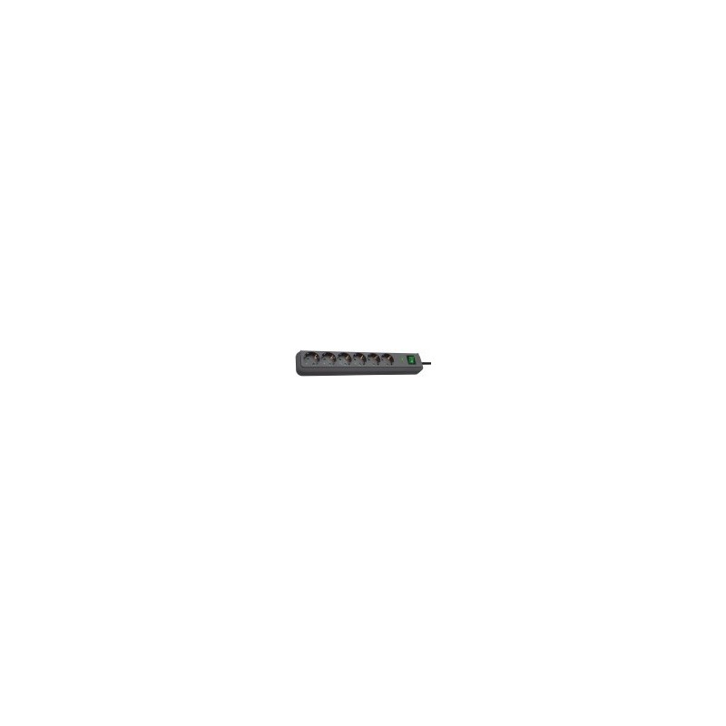 Brennenstuhl Eco-Line, 6 sortie CA, Type F, 3680 W, 13500 A, Noir, IP20