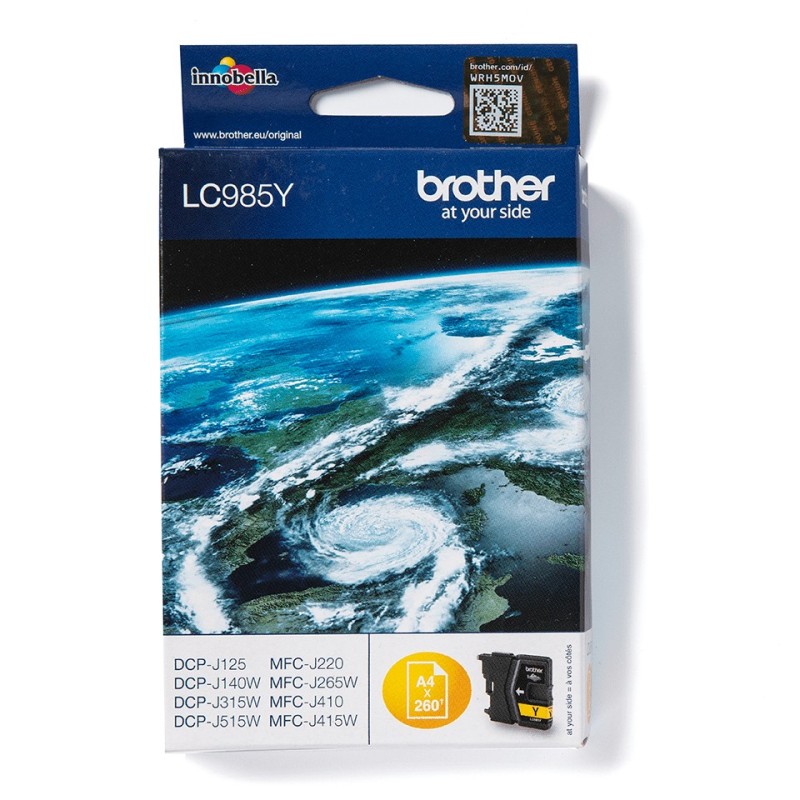 Brother LC985Y - Cartouche d'encre originale – Jaune, Jaune, Encre à pigments, 1 pièce, 260 pages, Paquet unique