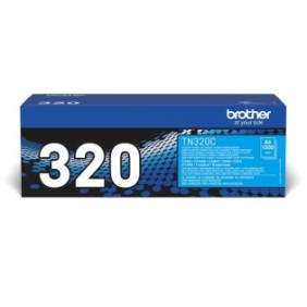 Brother TN-320C - Cartouche de toner originale – Cyan, 1500 pages, Cyan, 1 pièce