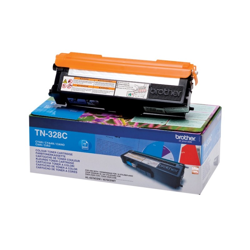 Brother TN-328C - Cartouche de toner originale – Cyan, 6000 pages, Cyan, 1 pièce