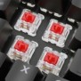 Sharkoon SKILLER SGK36W, Taille réelle 100 %, Sans fil, RF sans fil, Clavier mécanique, QWERTZ, LED RGB
