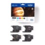 Brother LC1240VALBP - Pack de cartouches d'encre originales, Noir, Cyan, Magenta, Jaune, 4 pièce, 600 pages, 600 pages, Multi pack