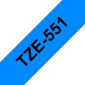 Brother TZE-551, TZ, Noir, Philippines, 5 année, 2,4 cm, 8 m
