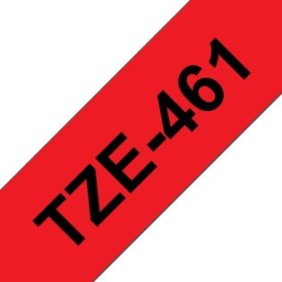 Brother TZE-461, Noir sur rouge, TZe, Transfert thermique, Chine, 5 année, Brother