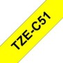 Brother TZE-C51, Noir sur fond jaune fluorescent, TZe, Gris, Transfert thermique, Chine, 5 année