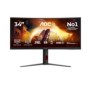 AOC G4 CU34G4Z, 86,4 cm 34", 3440 x 1440 pixels, Wide Quad HD, LED, 1 ms, Noir, Rouge