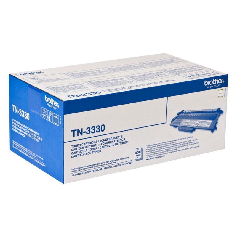 Brother TN-3330 - Cartouche de toner originale – Noir, 3000 pages, Noir, 1 pièce