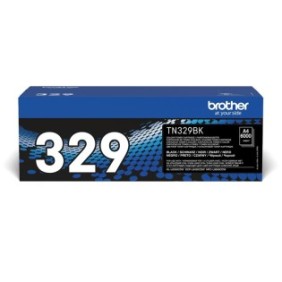 Brother TN-329BK - Cartouche de toner originale – Noir, 6000 pages, Noir, 1 pièce
