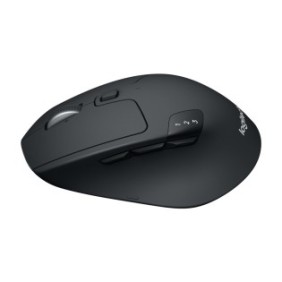 Logitech M720, Droitier, Optique, RF sans fil + Bluetooth, 1000 DPI, Noir