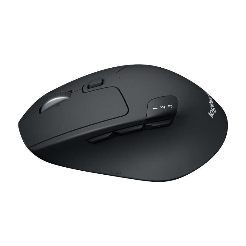 Logitech M720, Droitier, Optique, RF sans fil + Bluetooth, 1000 DPI, Noir