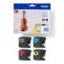 Brother LC127XLVALBP - Pack de cartouches d'encre originales à haut rendement, Noir, Cyan, Magenta, Jaune, 4 pièce, 1200 pages, 1200 pages, Multi pack