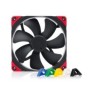 Noctua NF-A14 PWM chromax.black.swap, Ventilateur, 14 cm, 300 trmin, 1500 trmin, 140,2 m³h, Noir