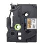 Brother TZe-PR831 ruban d'étiquette noir sur or premium - 12mm, Noir sur or, TZe, Noir, Transfert thermique, Chine, 5 année