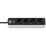 Brennenstuhl 1153240020, 1,5 m, Intérieure, IP20, Blanc, 4 sortie CA, 90 mm