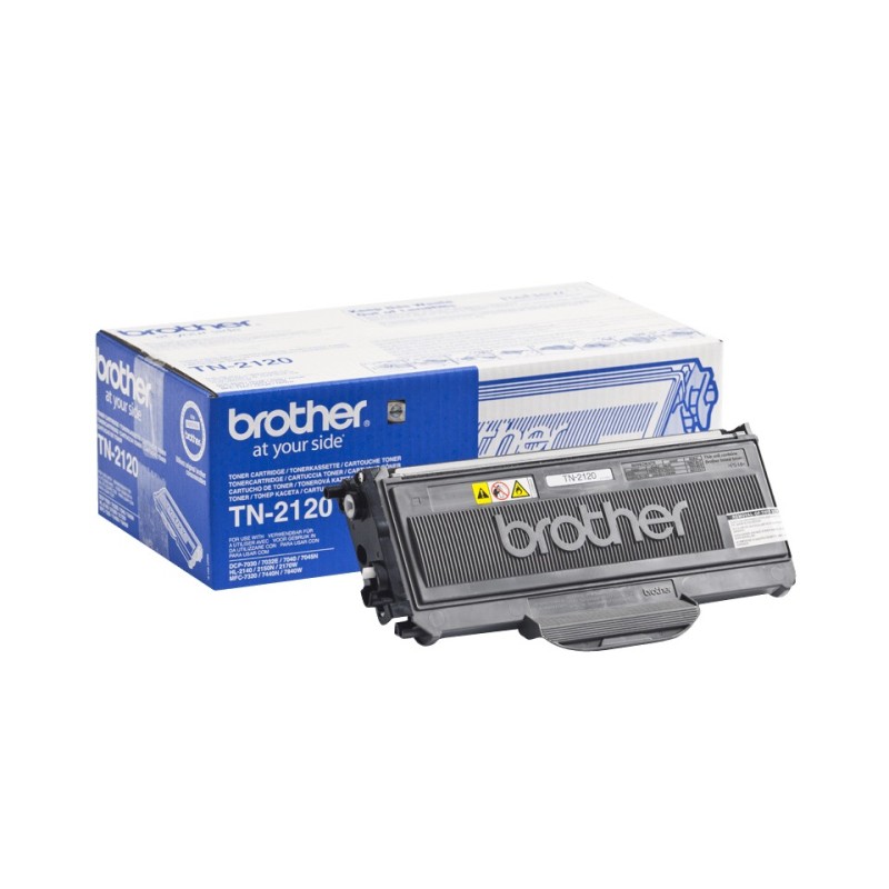 Brother TN-2120 - Cartouche de toner originale à haut rendement – Noir, 2600 pages, Noir, 1 pièce