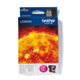 Brother LC980M - Cartouche d'encre originale – Magenta, Magenta, Encre à pigments, 1 pièce, 260 pages, Paquet unique