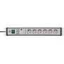 Brennenstuhl 1156057696, 3 m, 6 sortie CA, Intérieure, Courbe, IP20, Noir, Gris clair