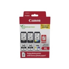 Canon 8286B015, Rendement élevé , Noir, Cyan, Magenta, Jaune, 15 ml, 13 ml, 3 pièce, Pack de valeur de photo