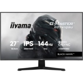 Iiyama G-MASTER G2741QSU-B1, 68,6 cm 27", 2560 x 1440 pixels, 4K Ultra HD, QLED, 1 ms, Noir